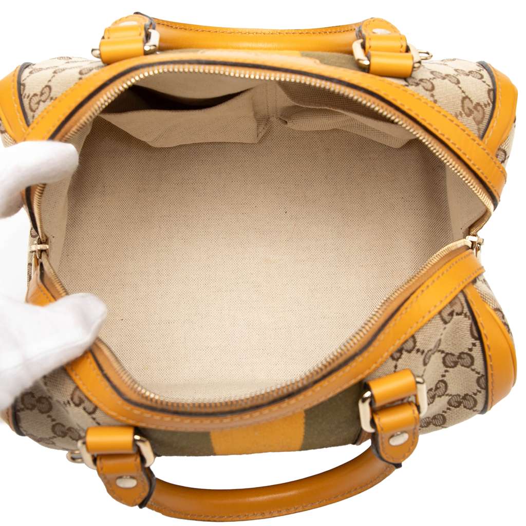 Gucci Small GG Canvas Web Joy Boston Bag - 4