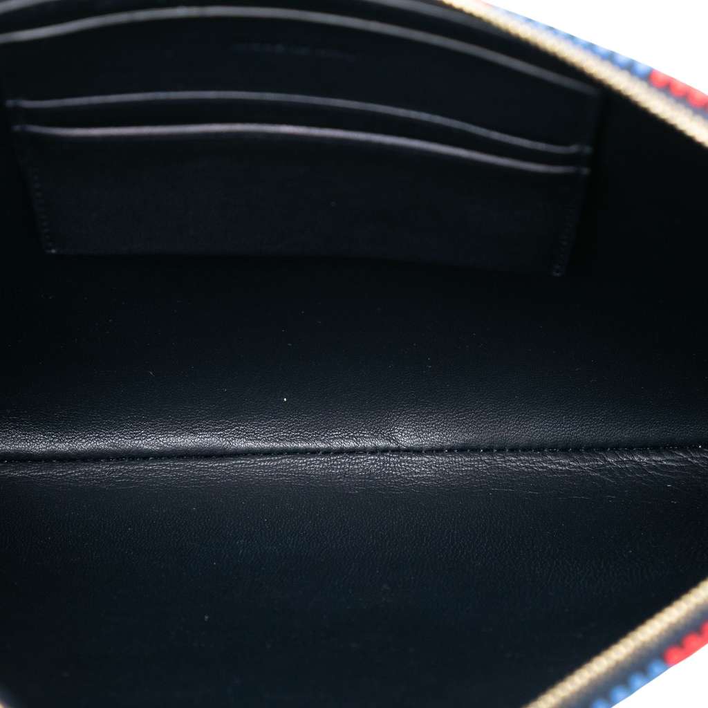 Celine Canvas Striped Solo Pouch - 4