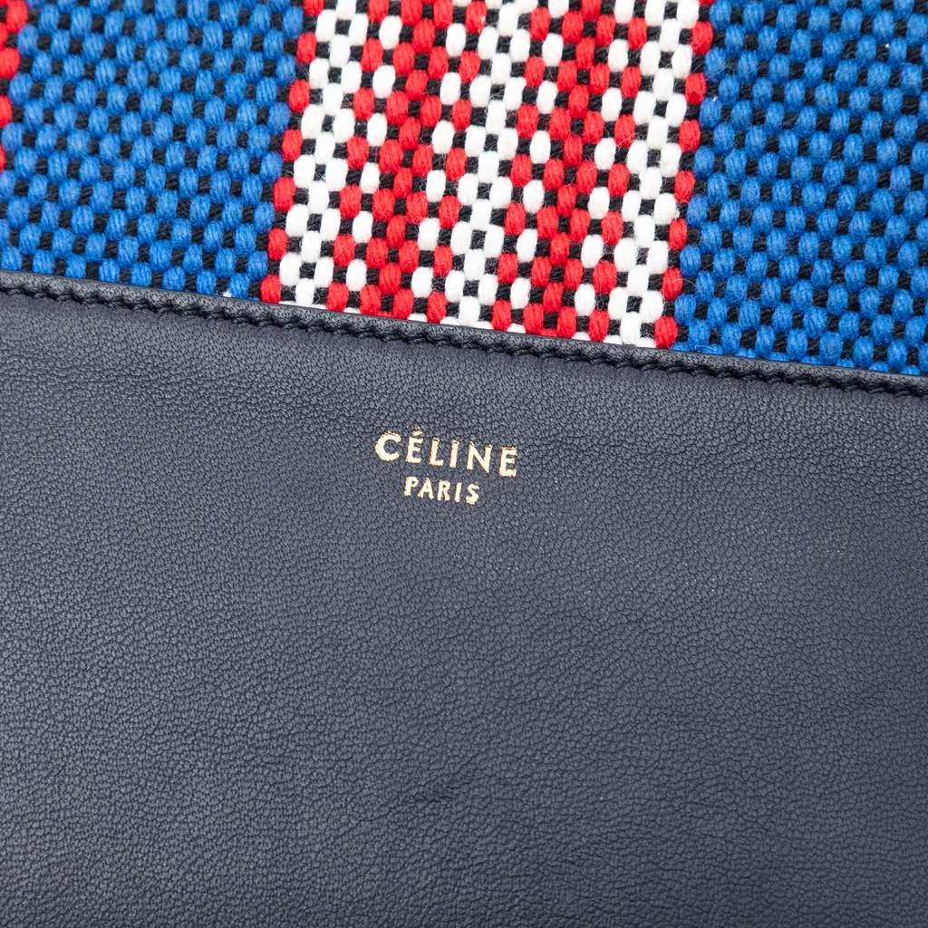 Celine Canvas Striped Solo Pouch - 5