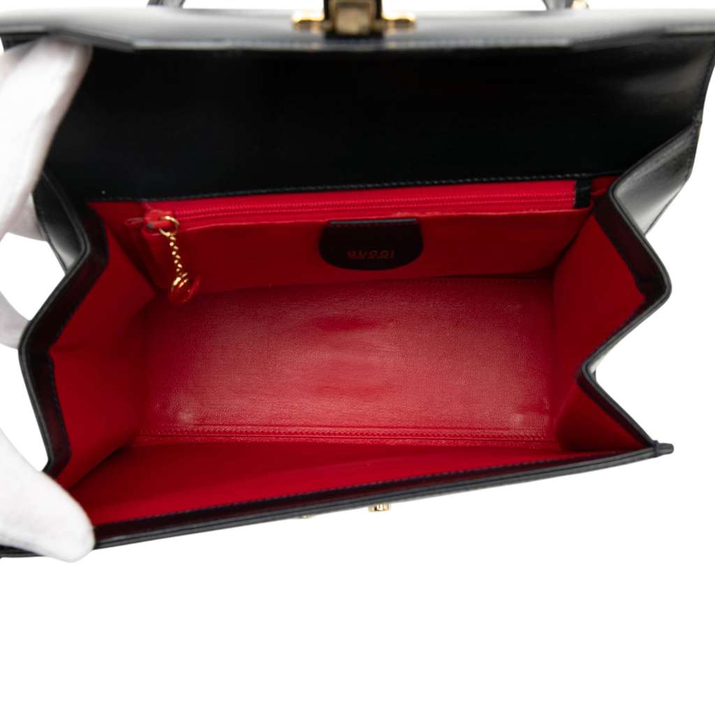 Gucci Calfskin Lady Lock Satchel - 4