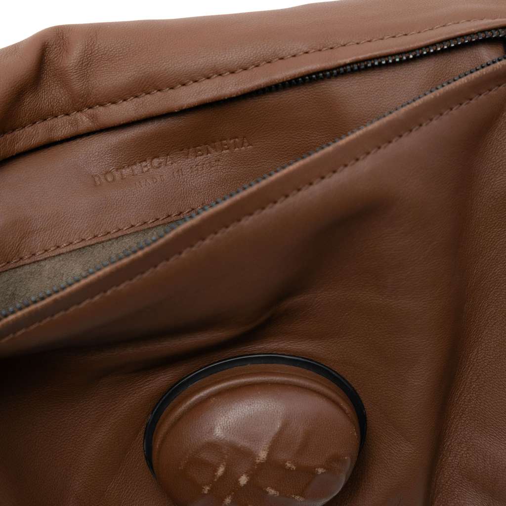 Bottega Veneta Nappa Embossed Intrecciato Turnlock Clutch - 5