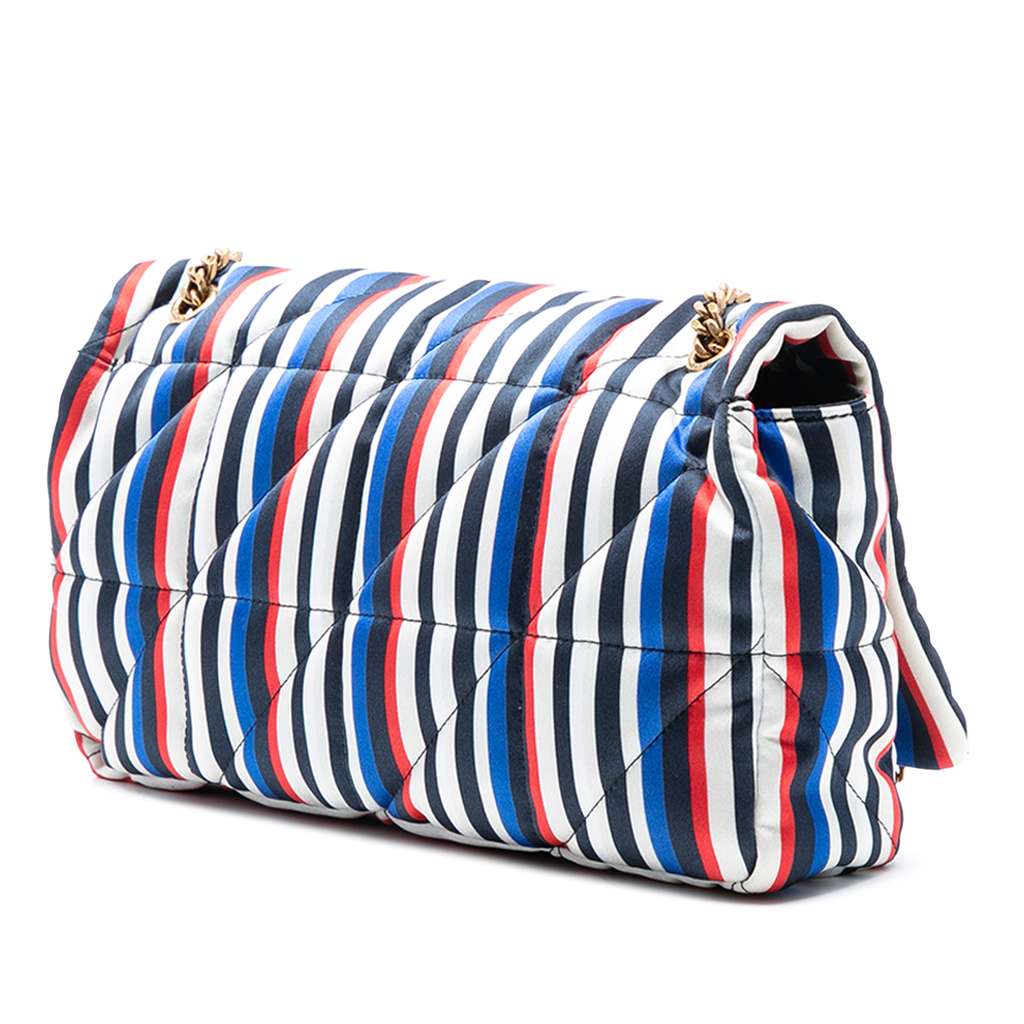 Saint Laurent Medium Quilted Silk Carre Patchwork Jamie Shoulder Bag - 2