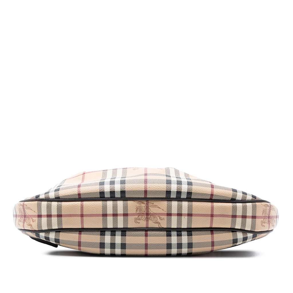 Burberry Haymarket Check Coated Canvas Brooklyn Hobo - 3