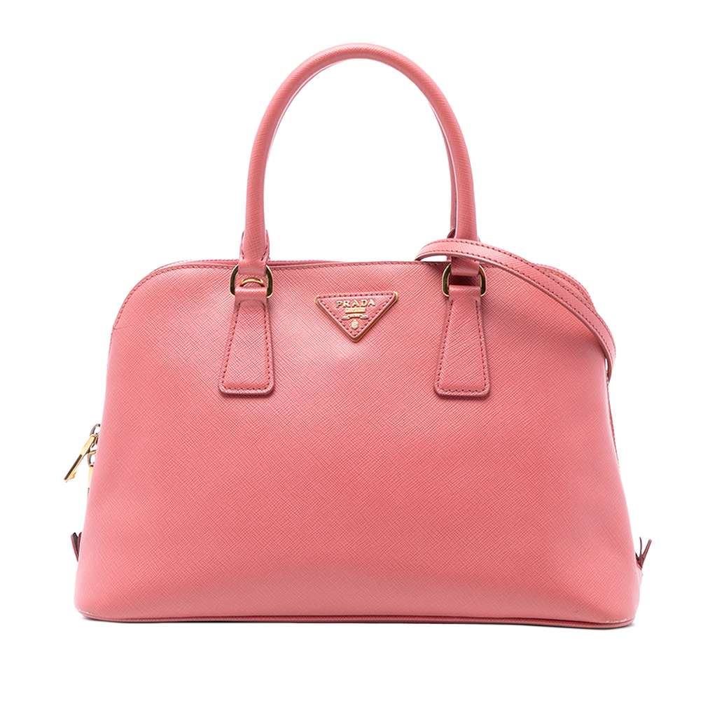 Prada Medium Saffiano Lux Promenade Satchel