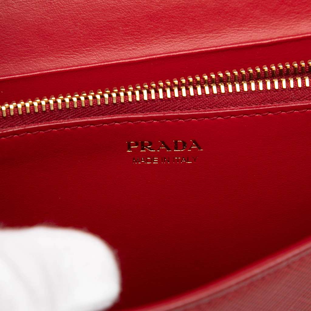 Prada Saffiano Wallet on Strap - 5