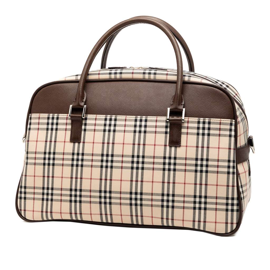 Burberry House Check Canvas Boston Bag - 2