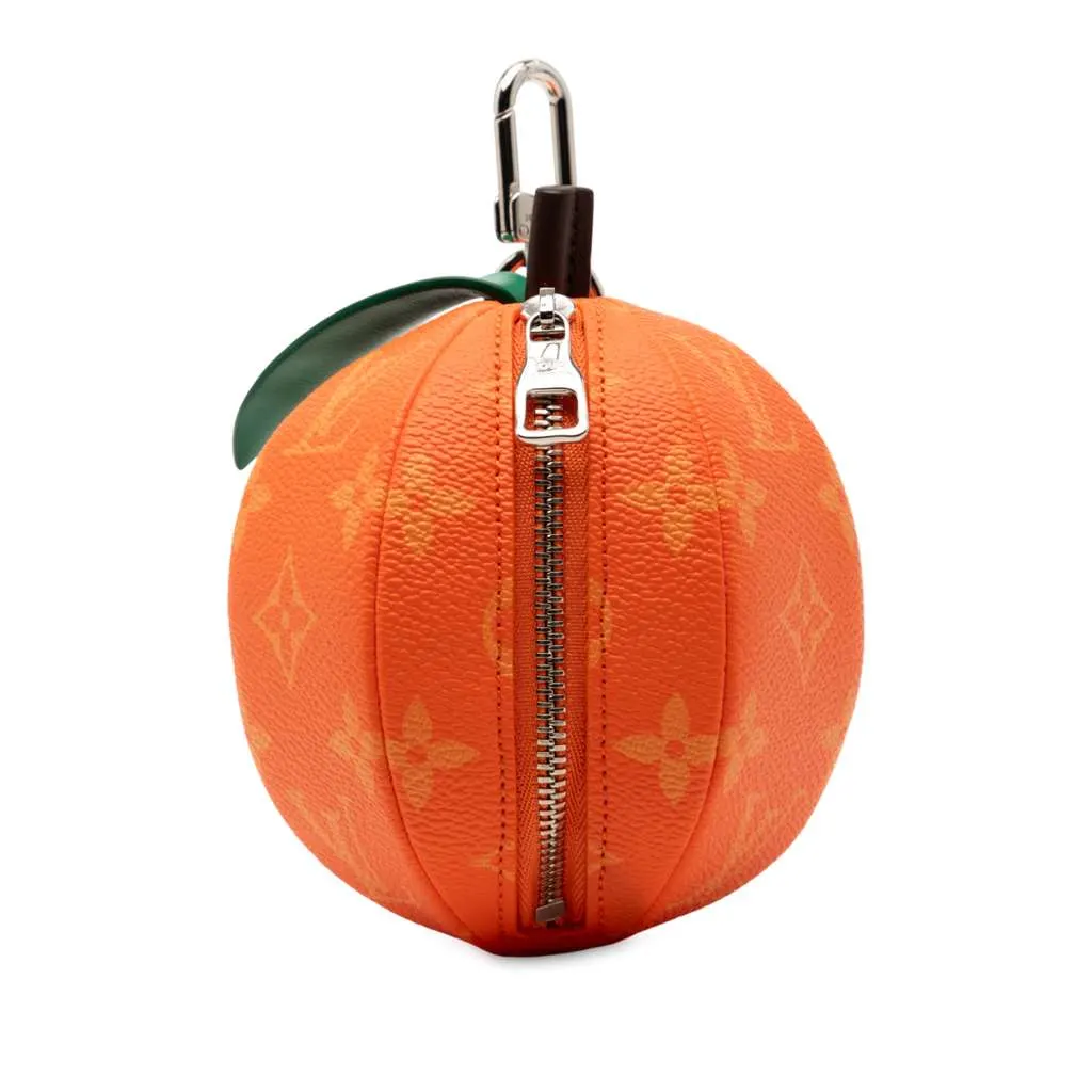 Louis Vuitton Monogram Orange Pouch Orange Very good - Front View