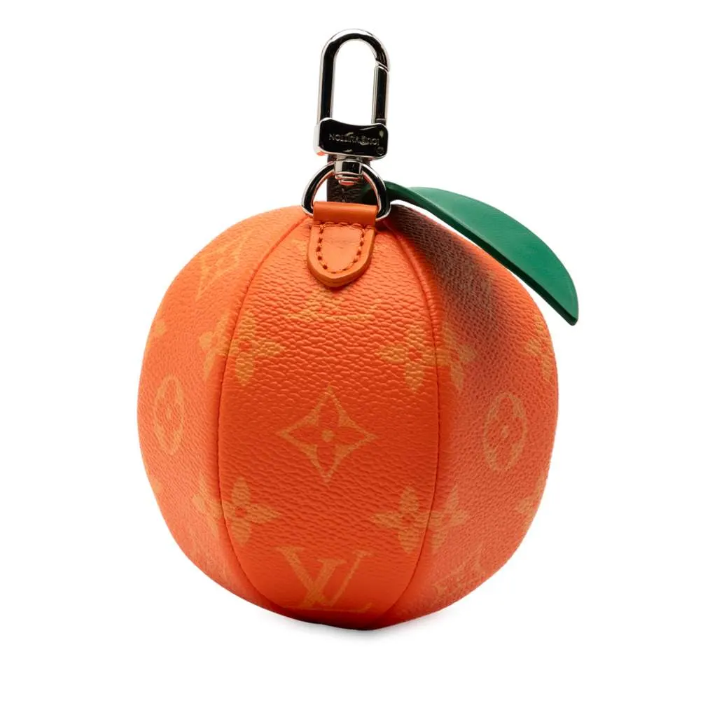 Louis Vuitton Monogram Orange Pouch Orange Very good - Back View