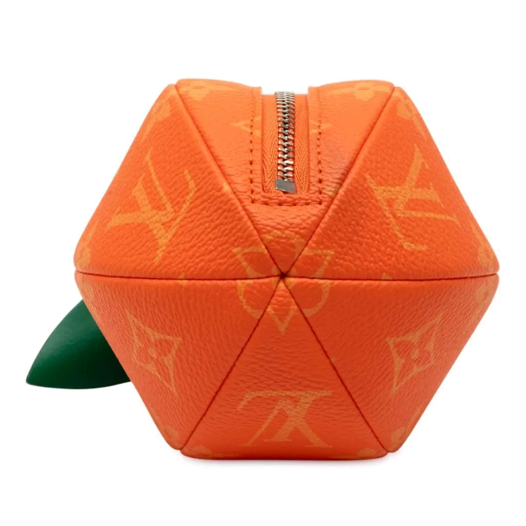 Louis Vuitton Monogram Orange Pouch Orange Very good - Inside View