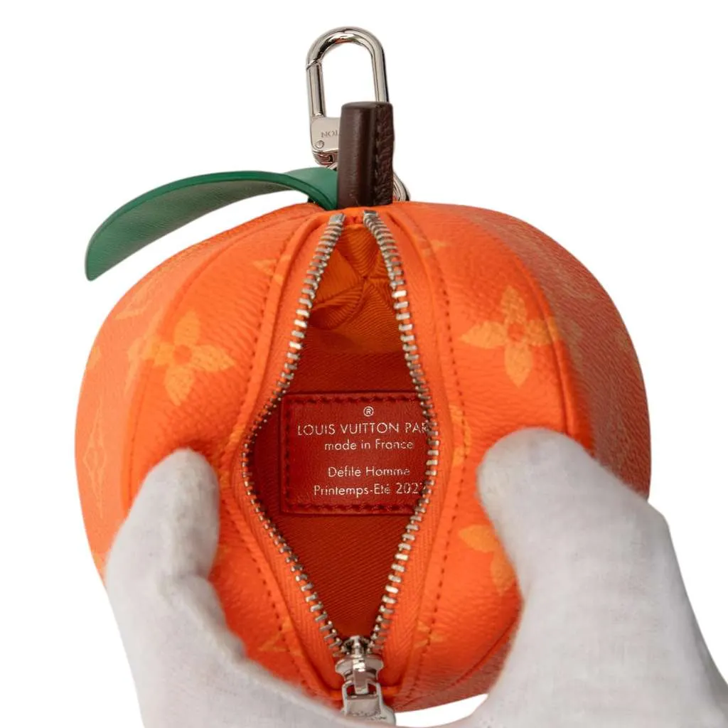 Louis Vuitton Monogram Orange Pouch Orange Very good - Model View