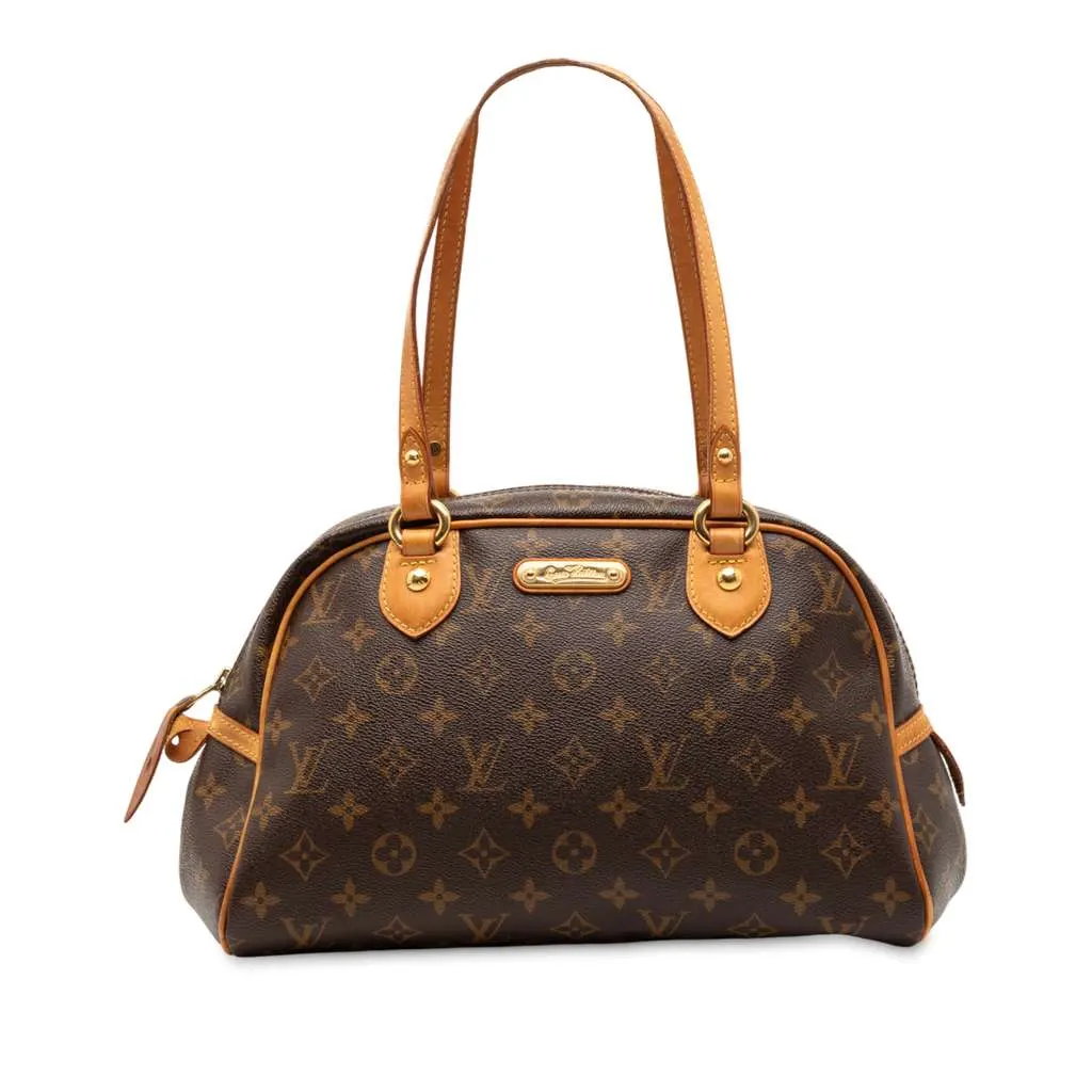 Louis Vuitton Monogram Montorgueil PM Brown Good - Front View