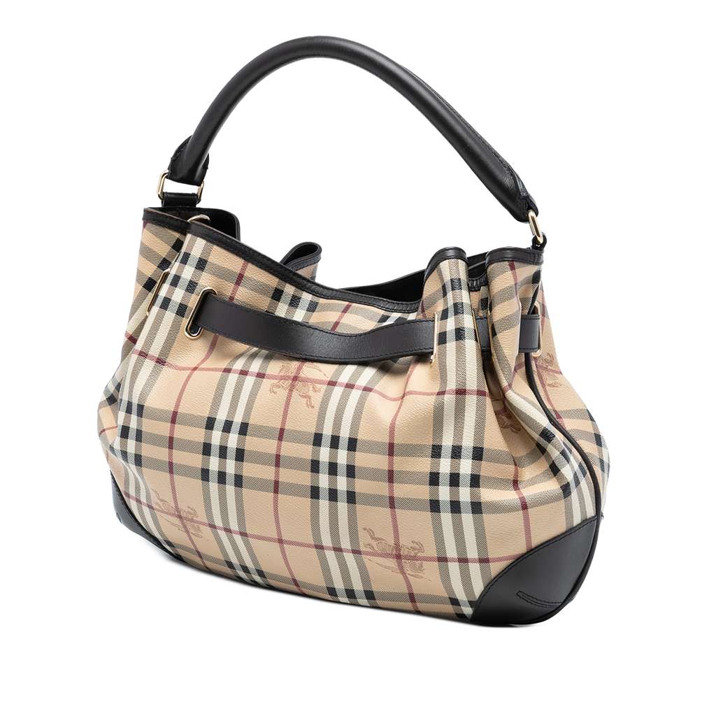 Burberry Medium Haymarket Check Coated Canvas Willenmore Hobo - 2