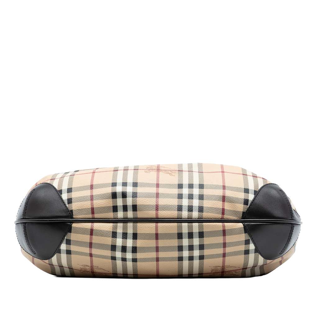 Burberry Medium Haymarket Check Coated Canvas Willenmore Hobo - 3