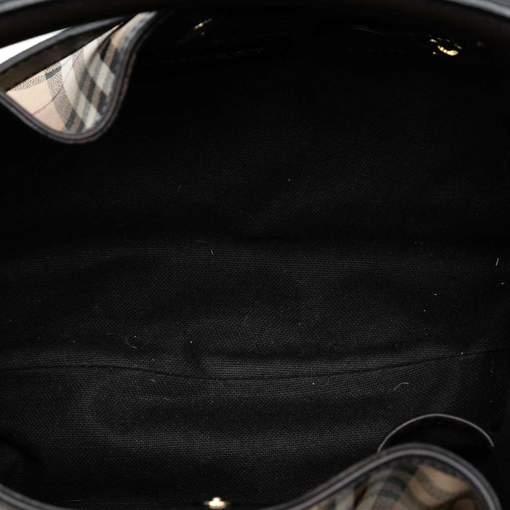 Burberry Medium Haymarket Check Coated Canvas Willenmore Hobo - 4