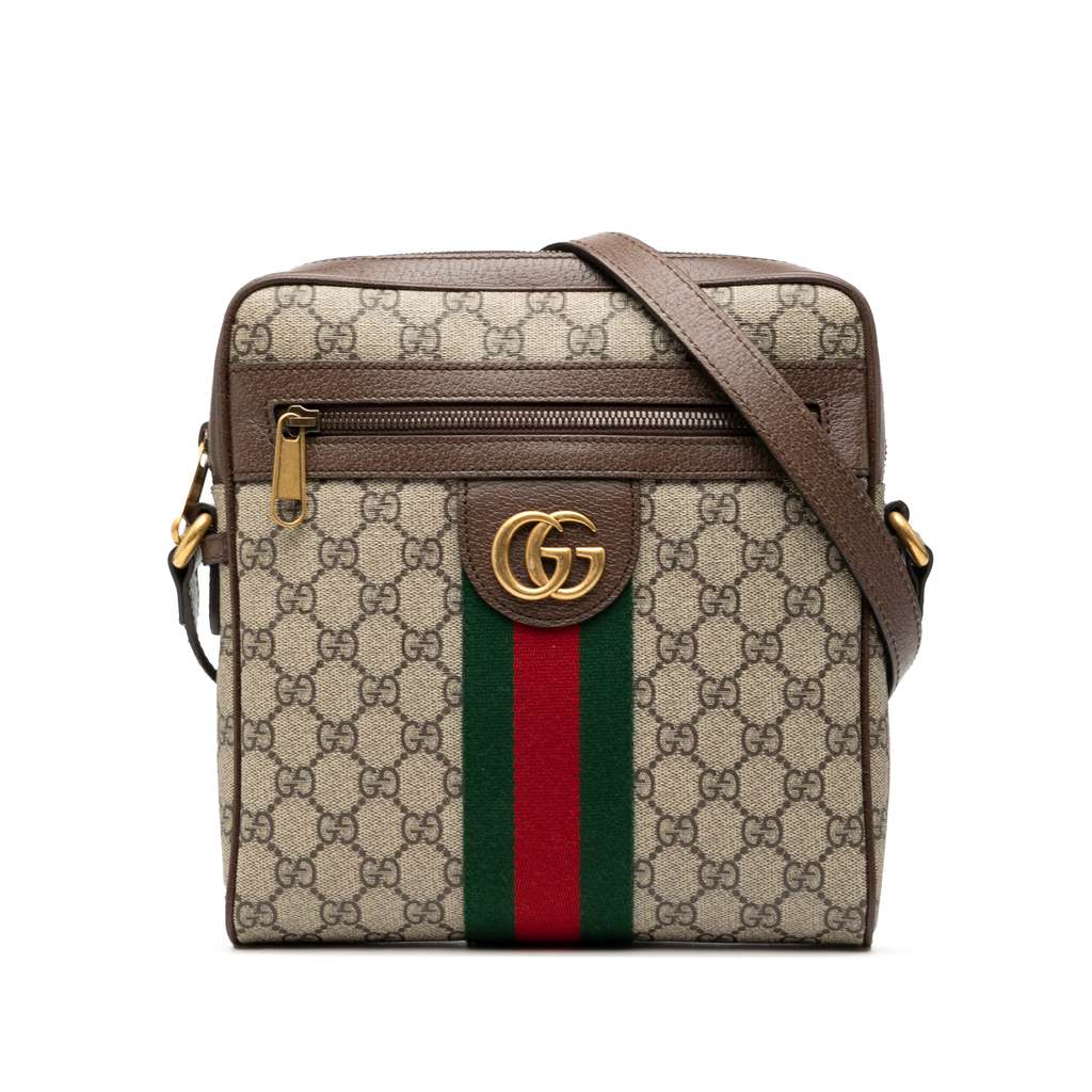 Gucci Small GG Supreme Web Ophidia Messenger Bag