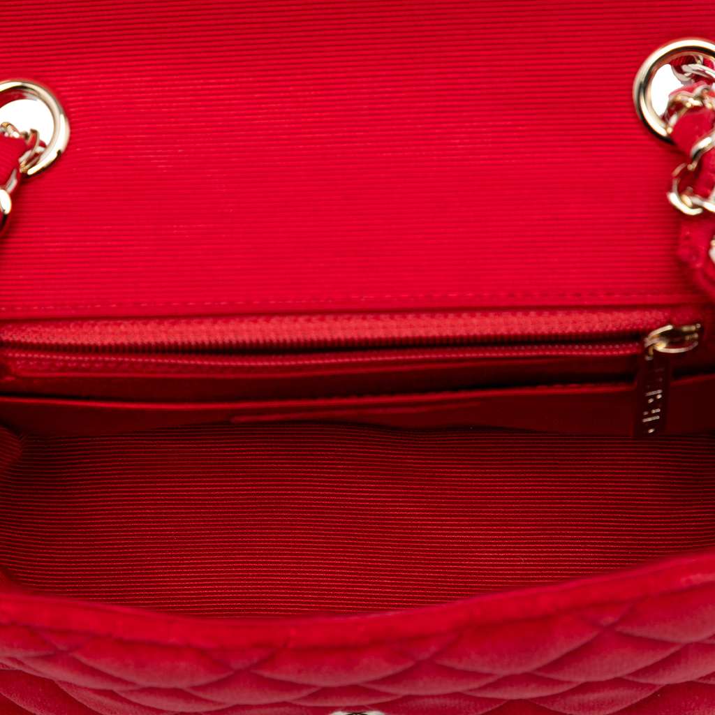 Chanel Mini Square Classic Velvet Single Flap - 4