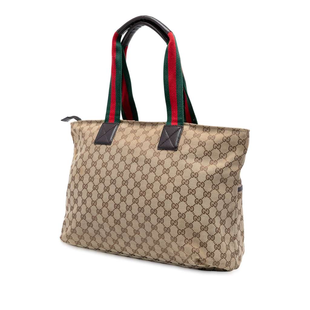 Gucci GG Canvas Web Tote - 2