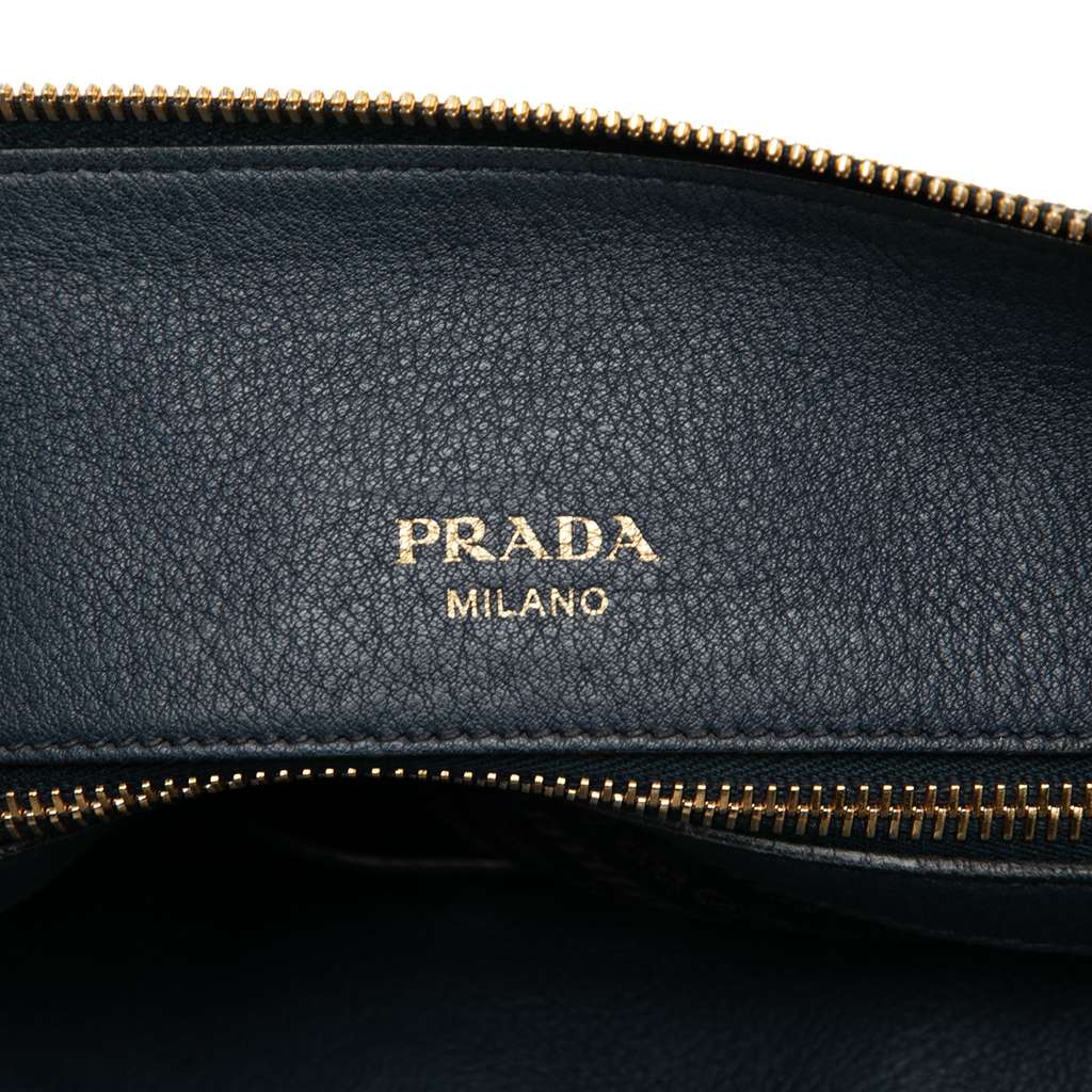 Prada Vitello Daino Zip Top Satchel - 5