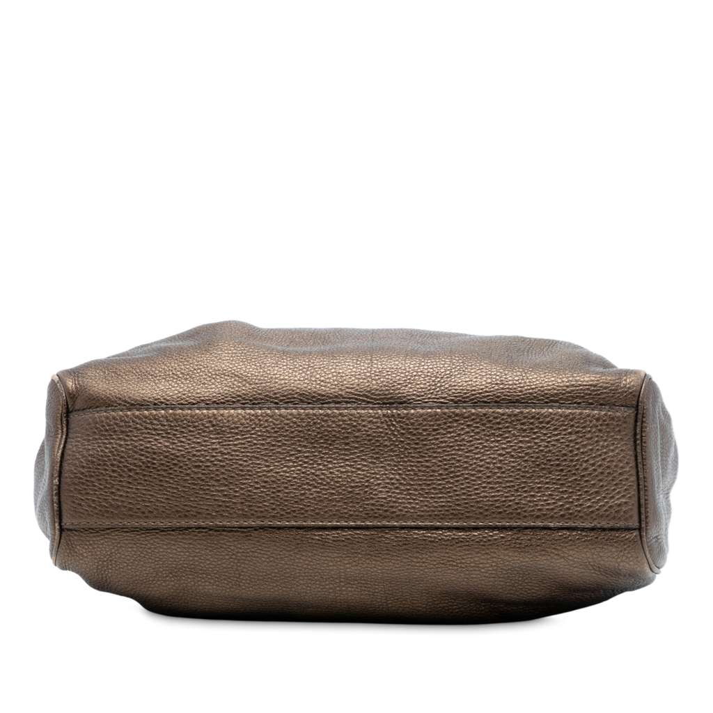 Gucci Medium Metallic Calfskin Sukey Tote - 3