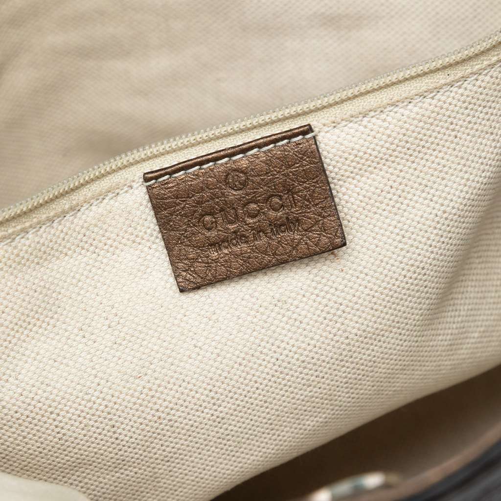 Gucci Medium Metallic Calfskin Sukey Tote - 5