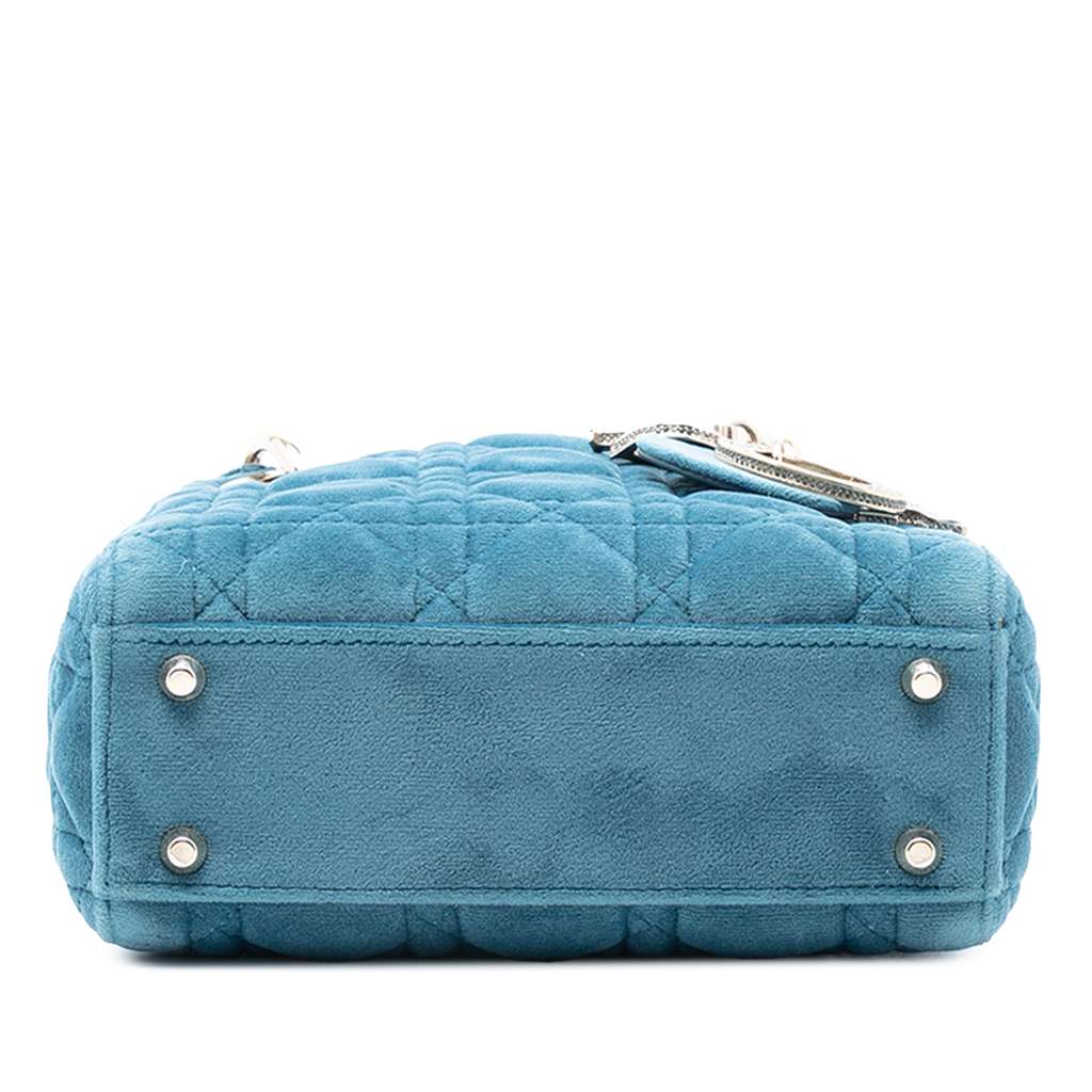 Dior Mini Velvet Cannage Lady Dior - 3
