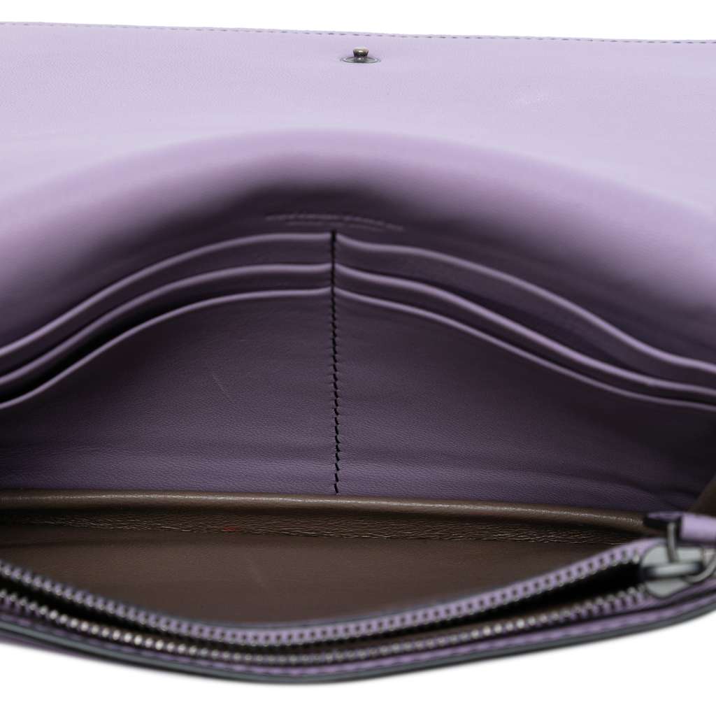 Bottega Veneta Nappa Intrecciato Studded Wallet on Chain - 4