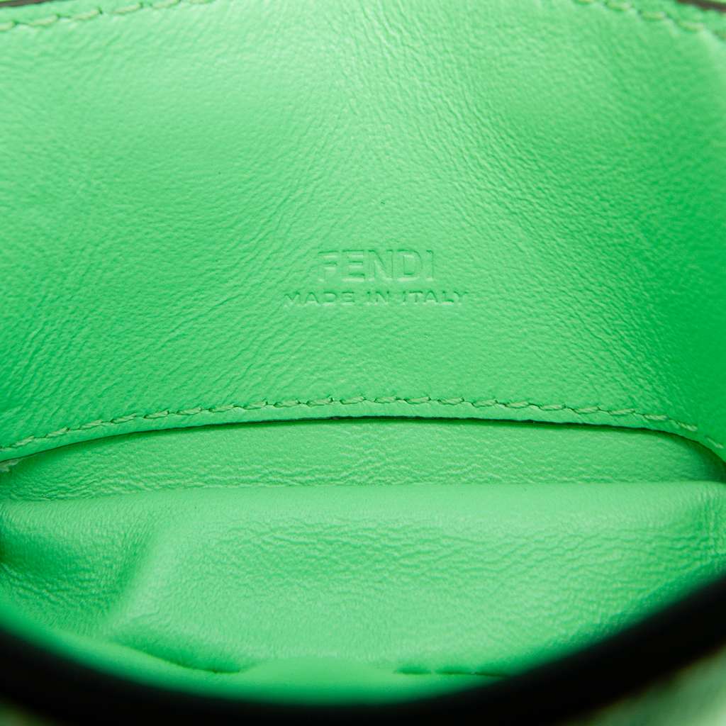 Fendi Nano Zucca Embossed Leather Baguette Charm - 5