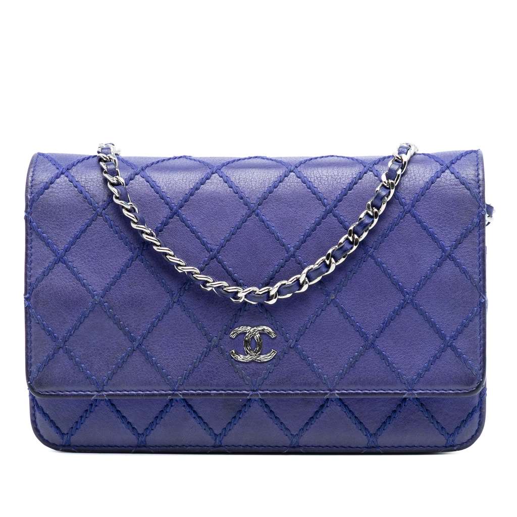 Chanel CC Quilted Calfskin Fancy Wallet On Chain