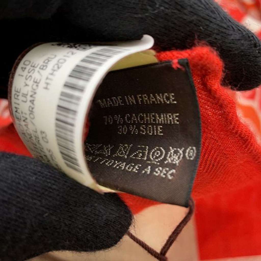 Hermès En Attendant Ulysse Cashmere Silk Shawl 140 - 4