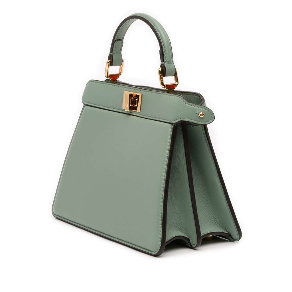 Fendi Petite Leather Peekaboo ISeeU Satchel - 2