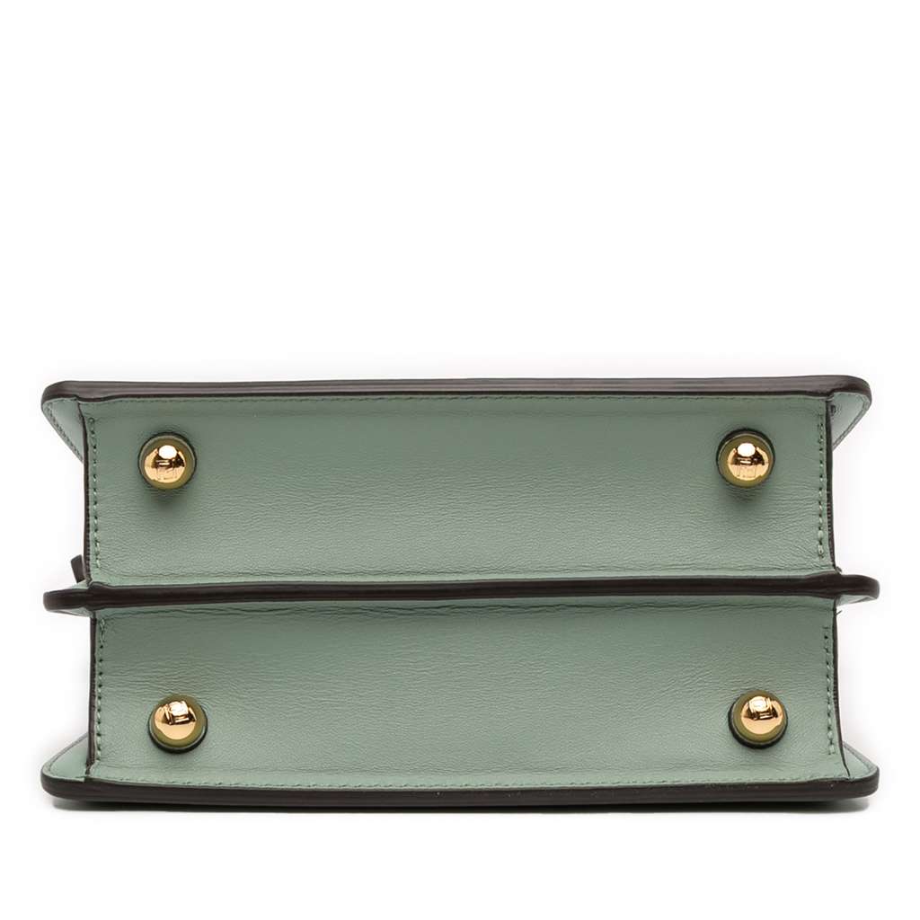 Fendi Petite Leather Peekaboo ISeeU Satchel - 3