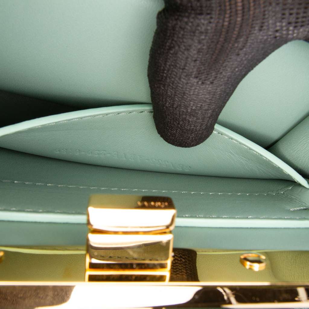 Fendi Petite Leather Peekaboo ISeeU Satchel - 5