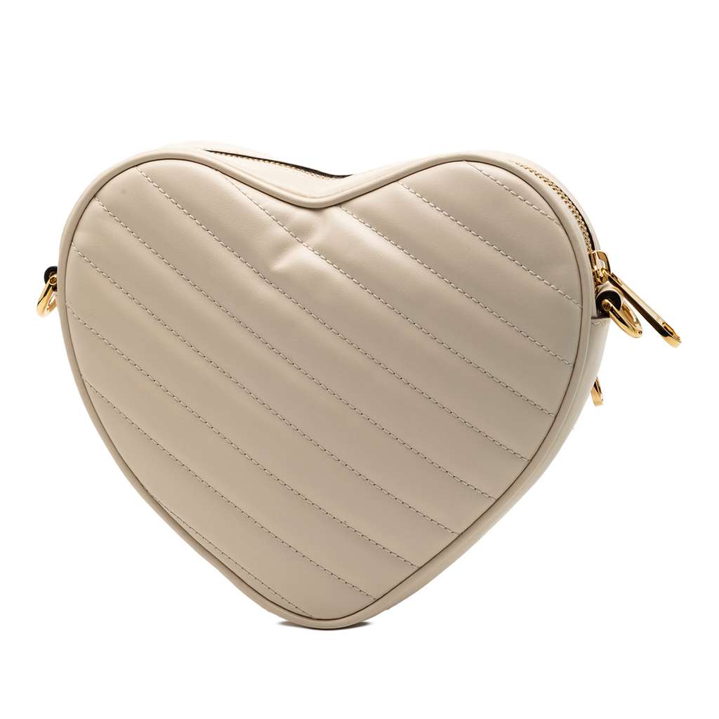 Gucci Mini Matelasse Leather Heart Crossbody - 2