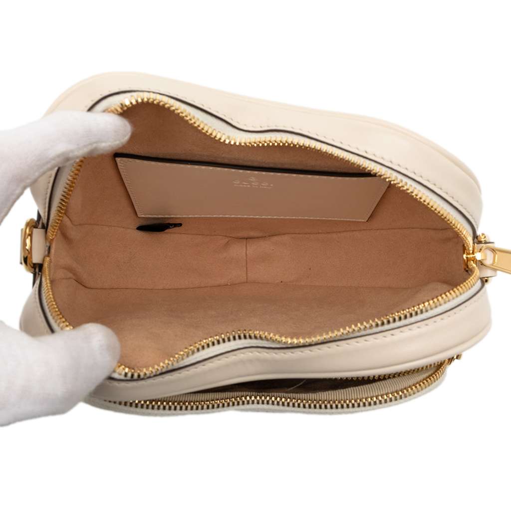 Gucci Mini Matelasse Leather Heart Crossbody - 4