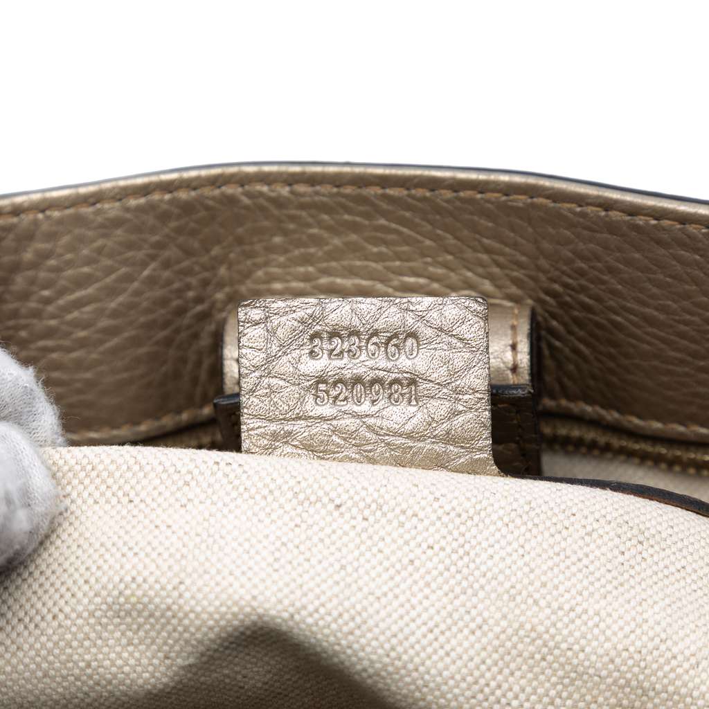 Gucci Medium Calfskin Bamboo Shopper Satchel - 5