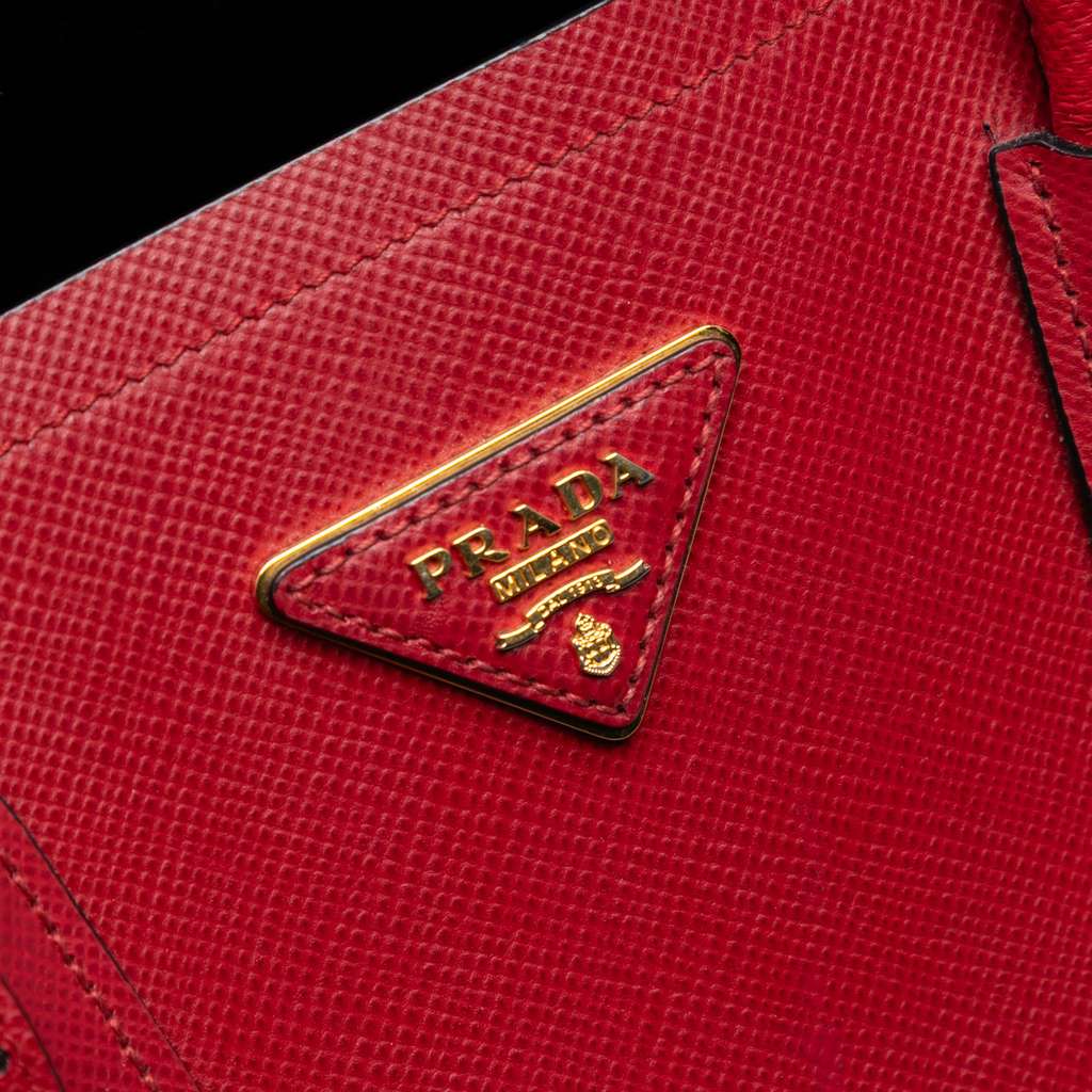 Prada Medium Saffiano Cuir Double Satchel - 5