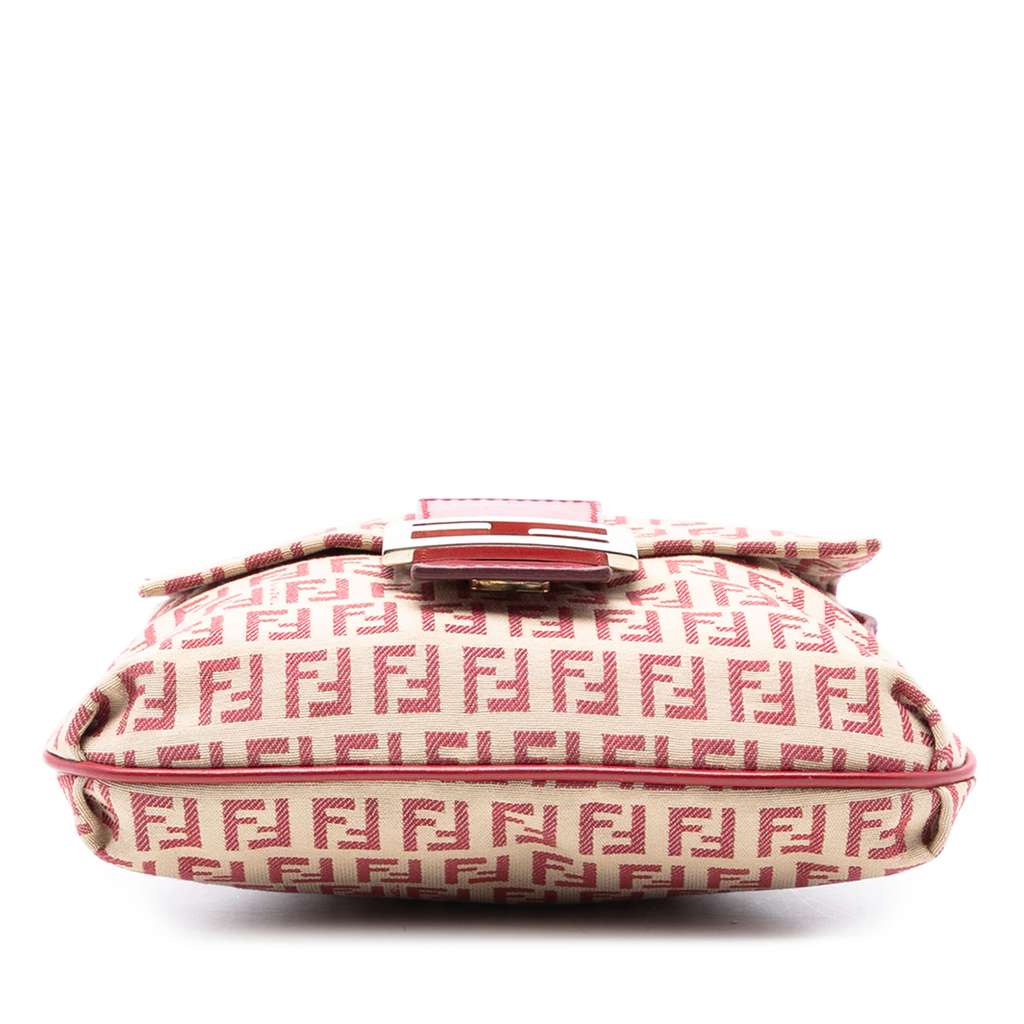 Fendi Zucchino Canvas Flap Crossbody - 3