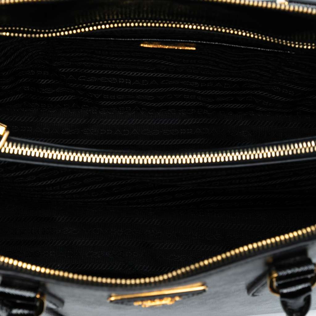 Prada Large Saffiano Vernice Promenade Satchel - 4