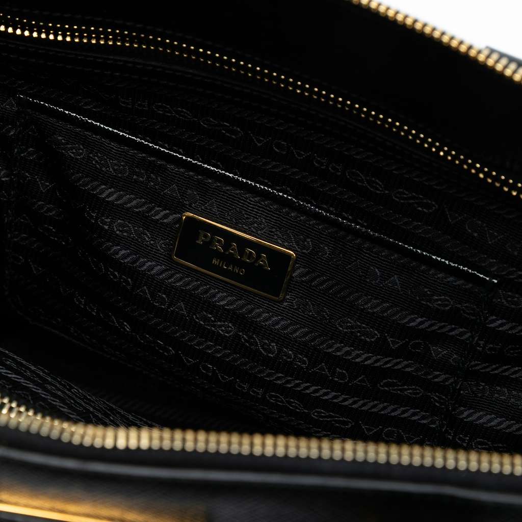 Prada Large Saffiano Vernice Promenade Satchel - 5