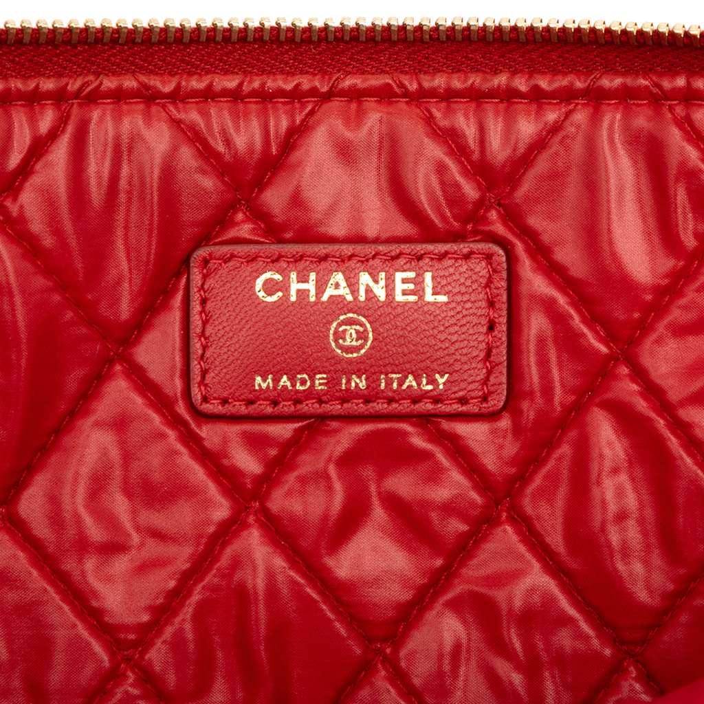 Chanel Large Quilted Lambskin Casino Charms O Case Clutch - 5