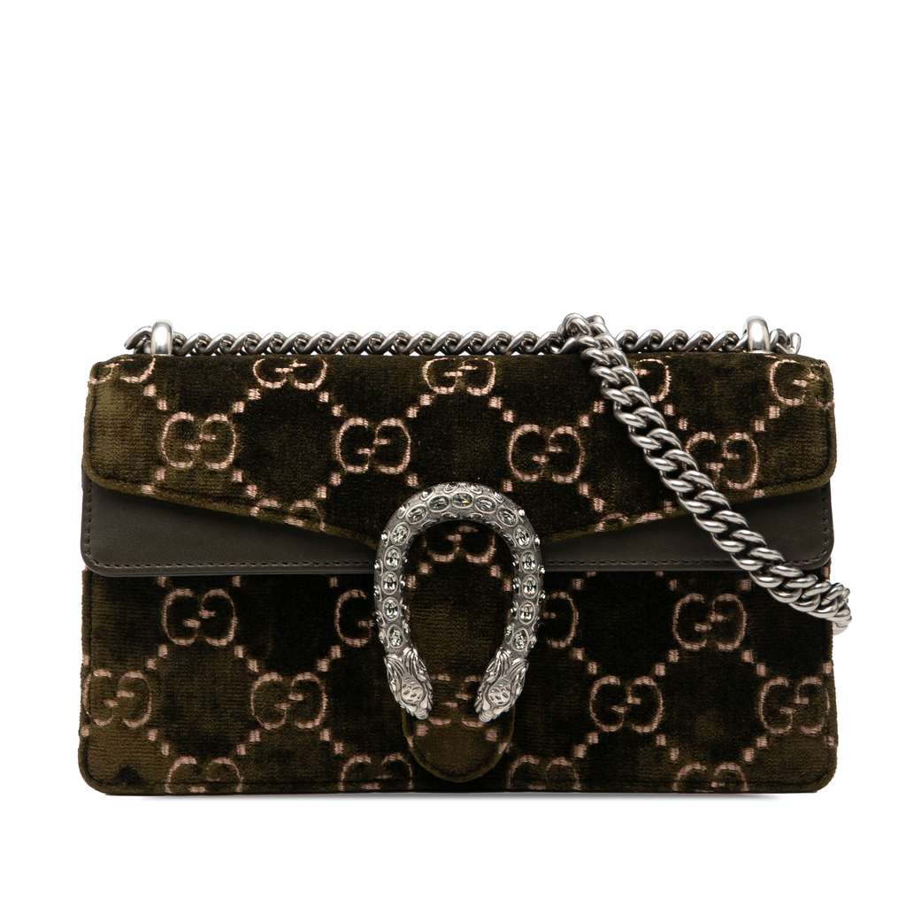 Gucci Medium GG Velvet Dionysus Crossbody