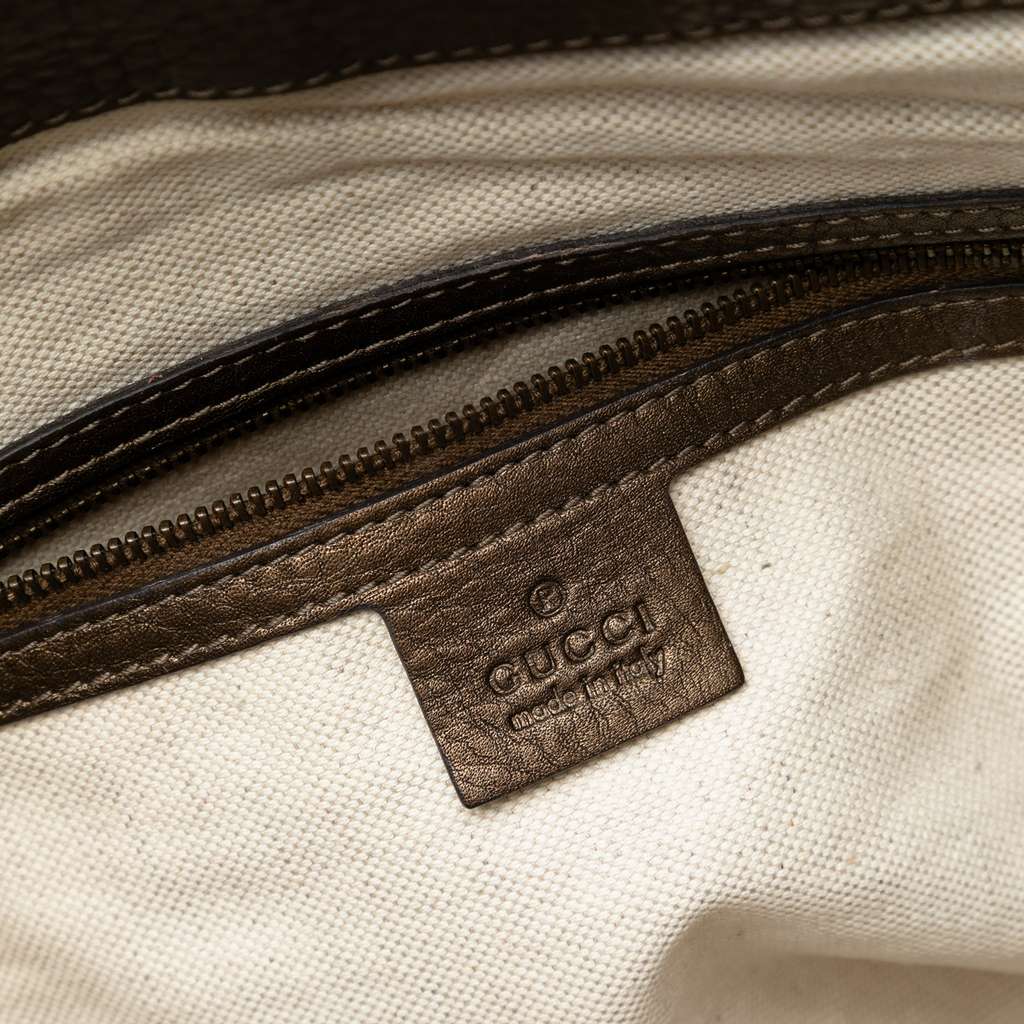 Gucci Medium Leather Ride Top Handle Bag - 5