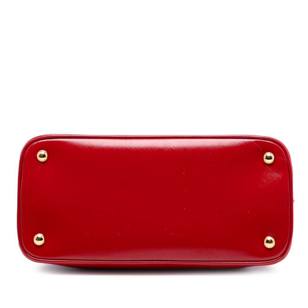 Prada Medium Saffiano Vernice Open Promenade Satchel - 3