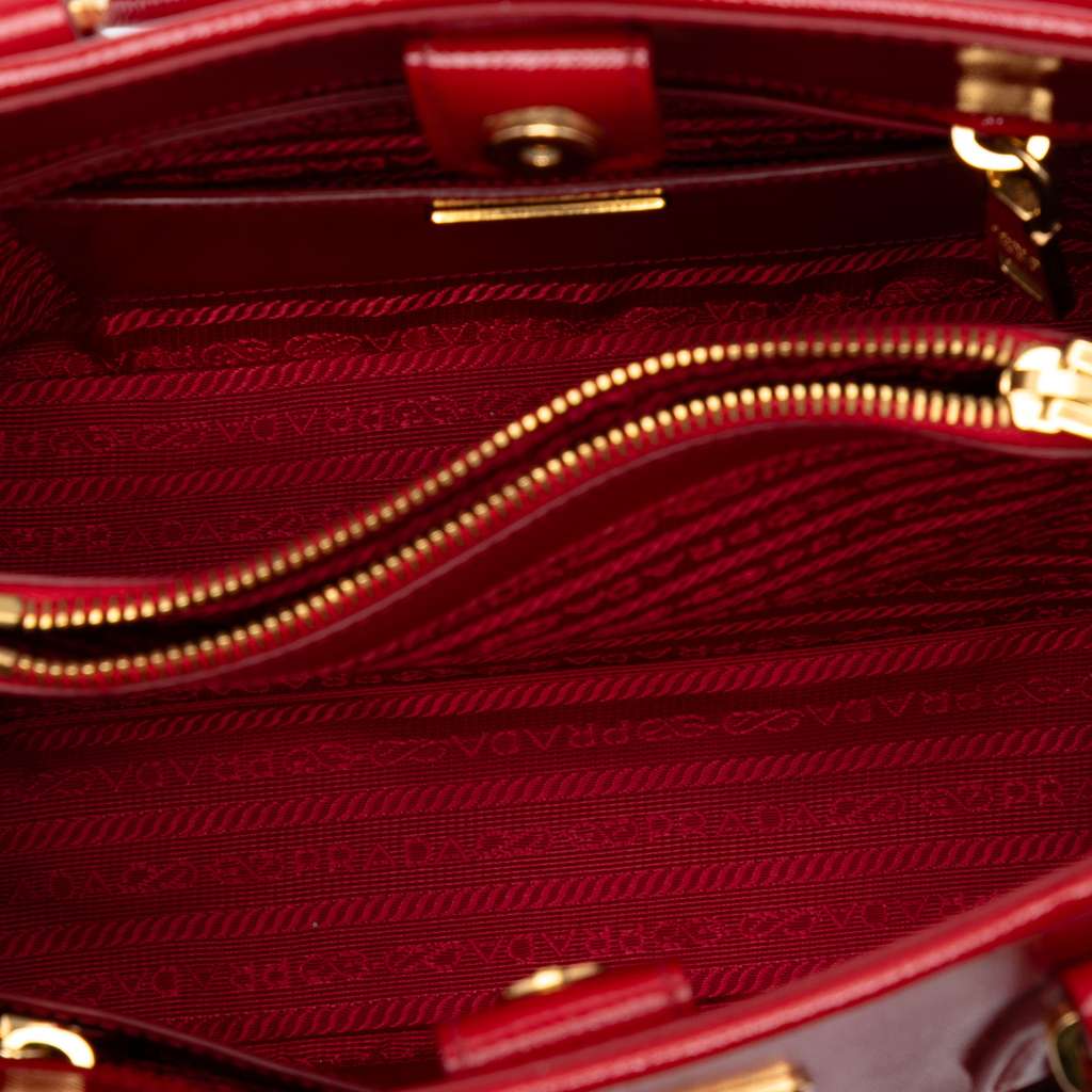 Prada Medium Saffiano Vernice Open Promenade Satchel - 4