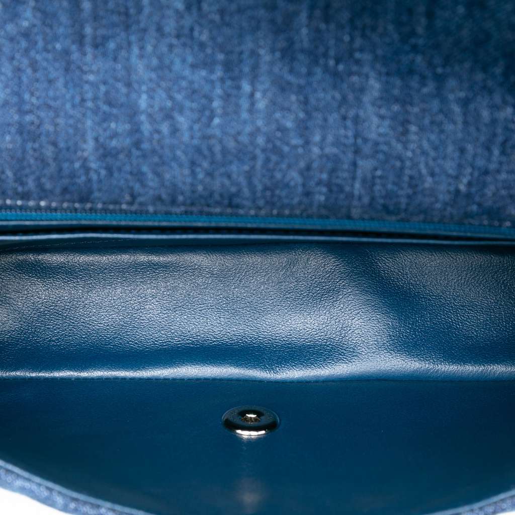 Chanel Medium Classic Denim Braided Single Flap - 4