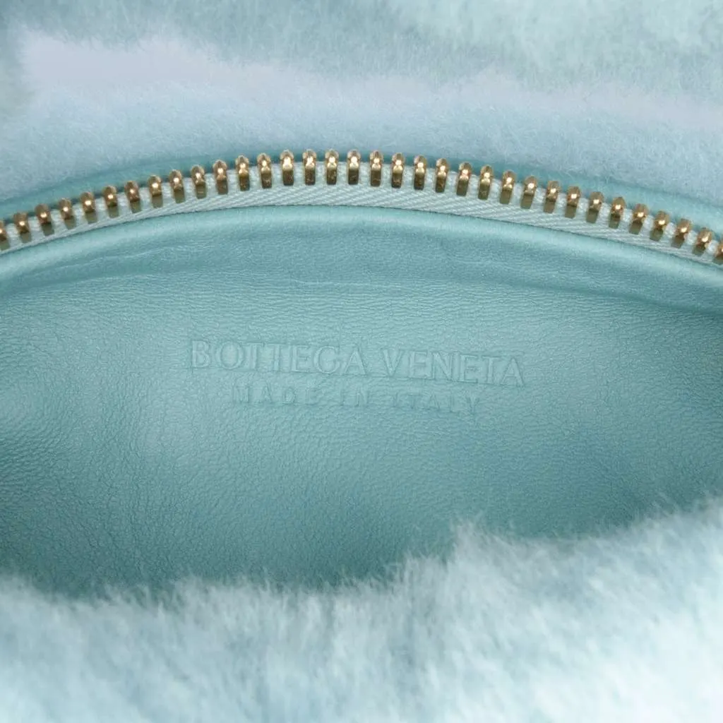 Bottega Veneta Mini Shearling Jodie Blue Very good - Box View