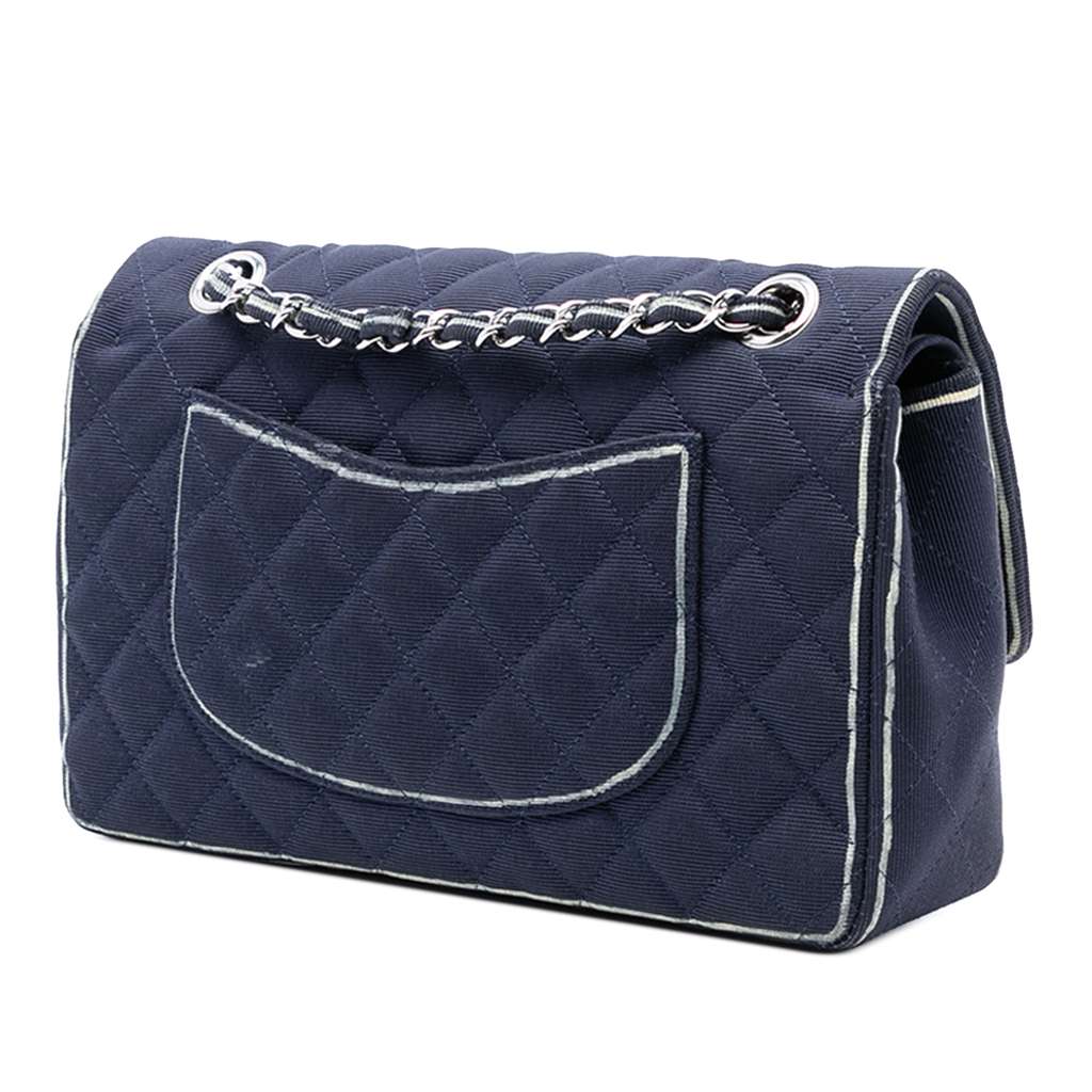 Chanel Medium Classic Printed Grosgrain Double Flap - 2