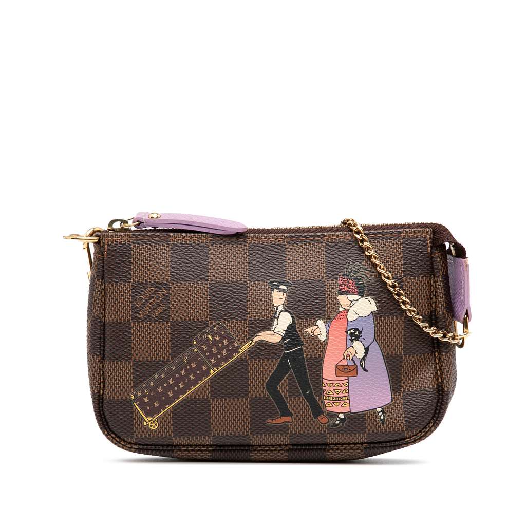 Louis Vuitton Damier Ebene Illustre Mini Pochette Accessories
