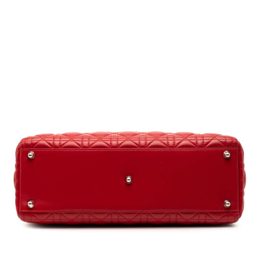 Dior Large Lambskin Cannage Lady Dior - 3