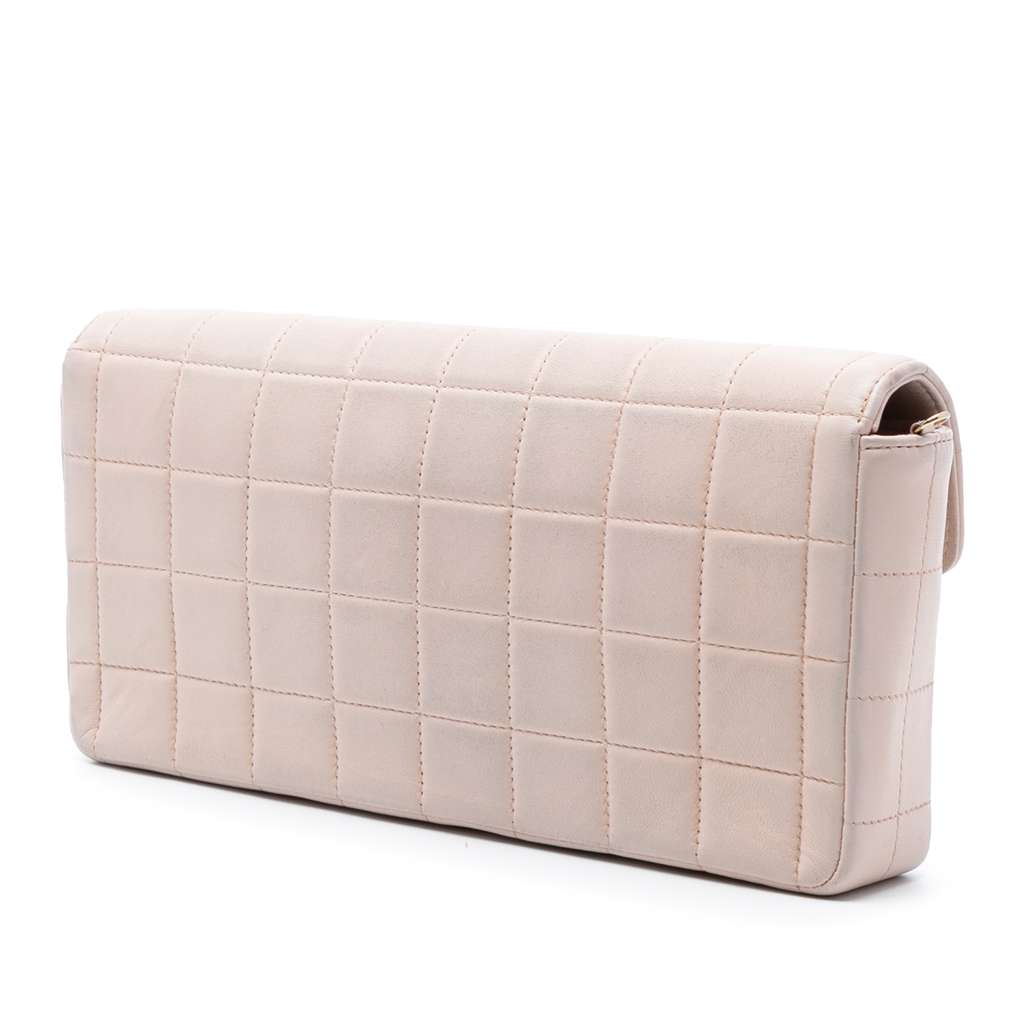 Chanel Chocolate Bar Lambskin East West Flap - 2